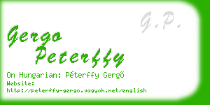 gergo peterffy business card