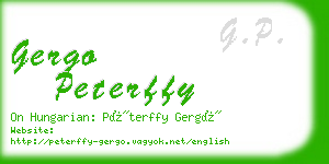 gergo peterffy business card